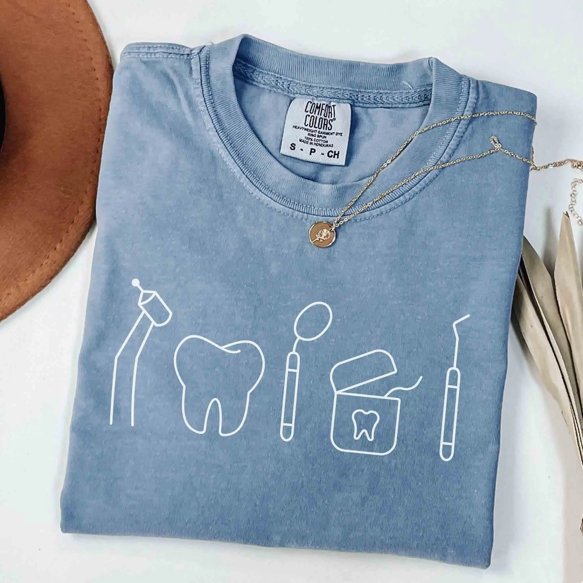 Dental Comfort Colors Shirt, Dental Hygienist T-Shirt, Dental Hygiene Student Gift, RDH Tooth Tee, Dental Assistant Tee, Dentist Graduation