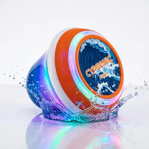 Summer 2026 CYPSONIC Floating1 Portable bathroom swimming pool RGB light jellyfish Bluetooth speaker, TWS IPX7 waterproof 4H playback time, suitable for family gatherings, outdoor seaside speakers
