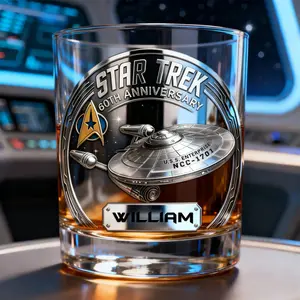 Sci-Fi Universe Round Glass - Personalized Gift For Fantasy Lovers