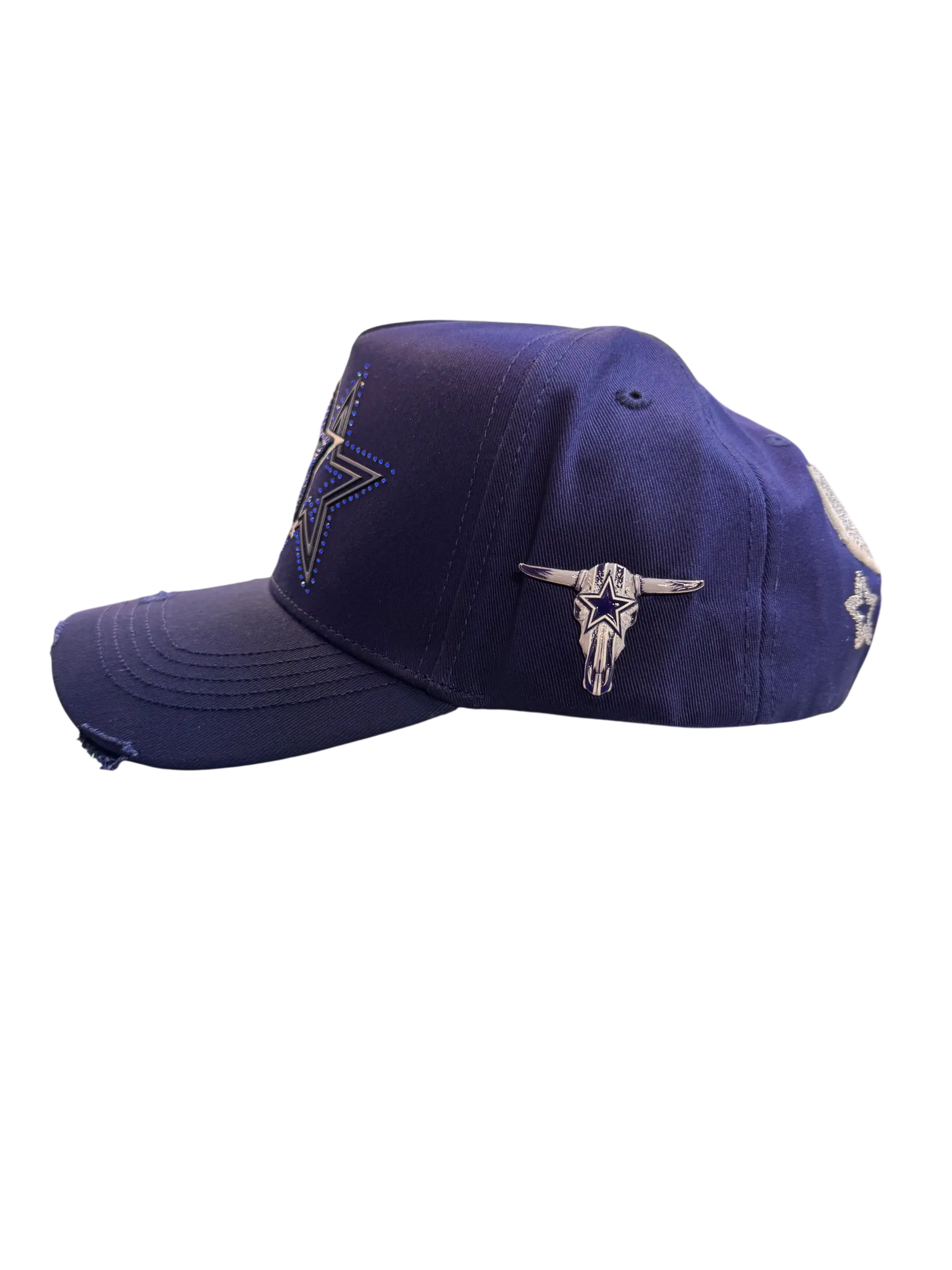 NINETY HATS DALLAS BLUE SNAPBACK HAT NH90STARS NVY