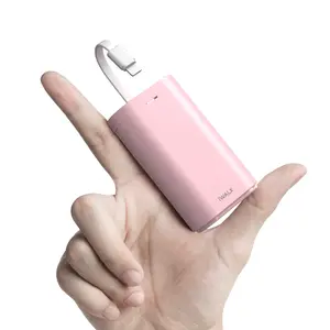 iWALK Portable Charger 9000mah Ultra-Comapct Power Bank with Built-in Cable,External Battery Pack Compatiable for iPhone Xs, XR, X, 8, 8 Plus 7, Samsung Galaxy and more