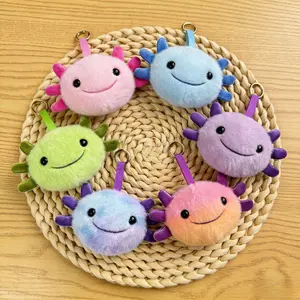 Kawaii Axolotl Salamander Plush Pendant Cartoon Stuffed Toy Ornament