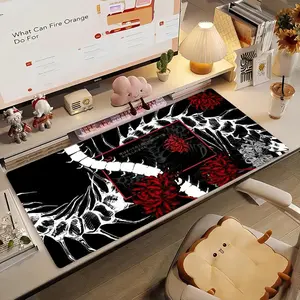 Tokyo Ghoul Anime Mouse Pad, 80×30cm Non-Slip Rubber Large Desk Mat, Lock Edge Gaming Desktop Decoration, Computer Table Pad for Laptop, PC, Home & Office