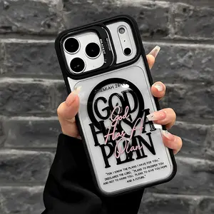 God Has A Plan Christian Magnetic Case with Hidden Stand – Wireless Charging, Lens Protection & Shockproof, Compatible with iPhone 17/16/15/14/13/12 Pro Max、17 Air、14/15/16 Plus