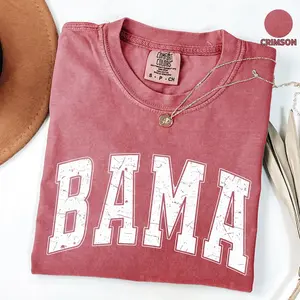 Comfort Colors Vintage Alabama Tshirt, Retro Distressed Vintage Aesthetic Game Day Tee, Bama Tshirt, Alabama Fan Tee, Tailgate Tshirt Unisex Tee