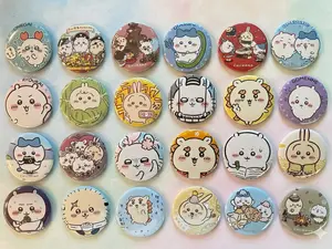 Chiikawa Pin Buttons, Chiikawa, Hachiware, and Usagi Button Pins, Colorful Meme Pin Buttons For Clothes, Bags, Backpack, Hats, Jeans, and More, Funny Bag Accessories!