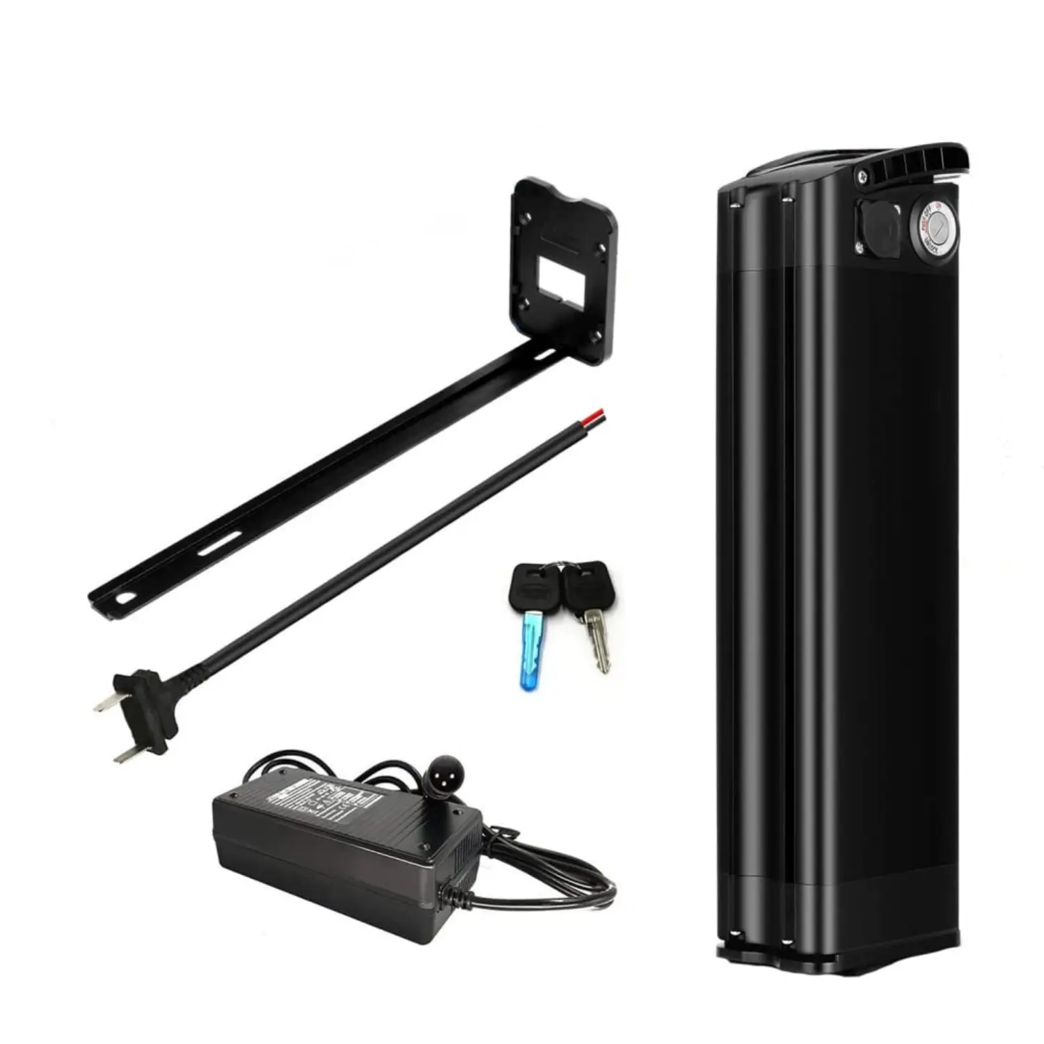 36V-48V Silver Fish Lithium Carbonate E-Bike Battery (15.6Ah/18Ah/21Ah) with Controller, Built-in BMS, Bluetooth Smart, 12-Month Support, Compatible with 0W-1000W Motors for Urban Commuting, Multiple Ah, 12 Months