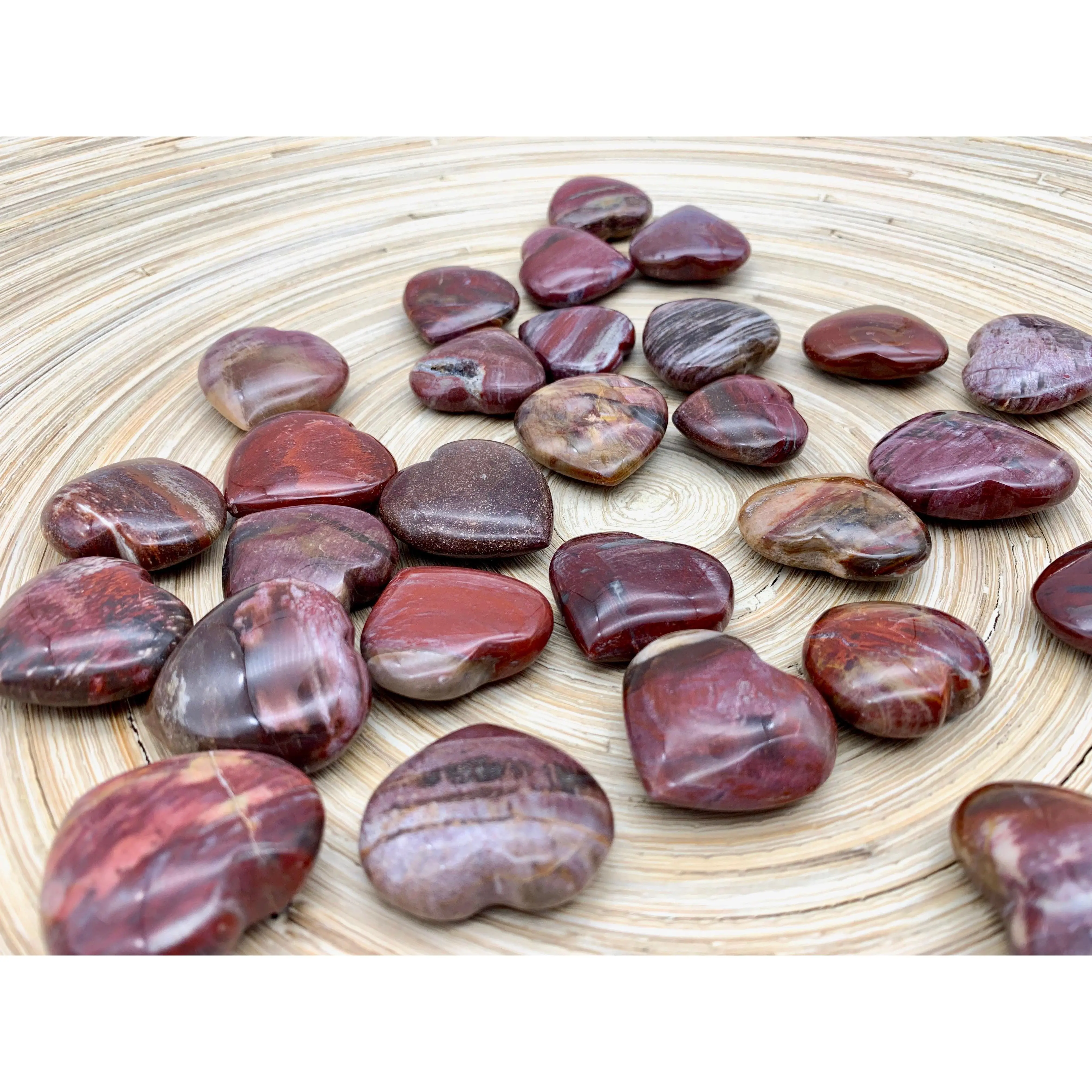 Petrified Wood Mini Heart