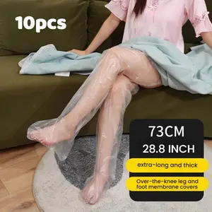 10 pcs Leg & Foot Mask Care Bags – Thickened Disposable 73cm 28.8 in Leg Mask Covers for Moisturizing and Brightening, Perfect for DIY Body Care, At-Home Spa, and Self-Care night routine  Essentials