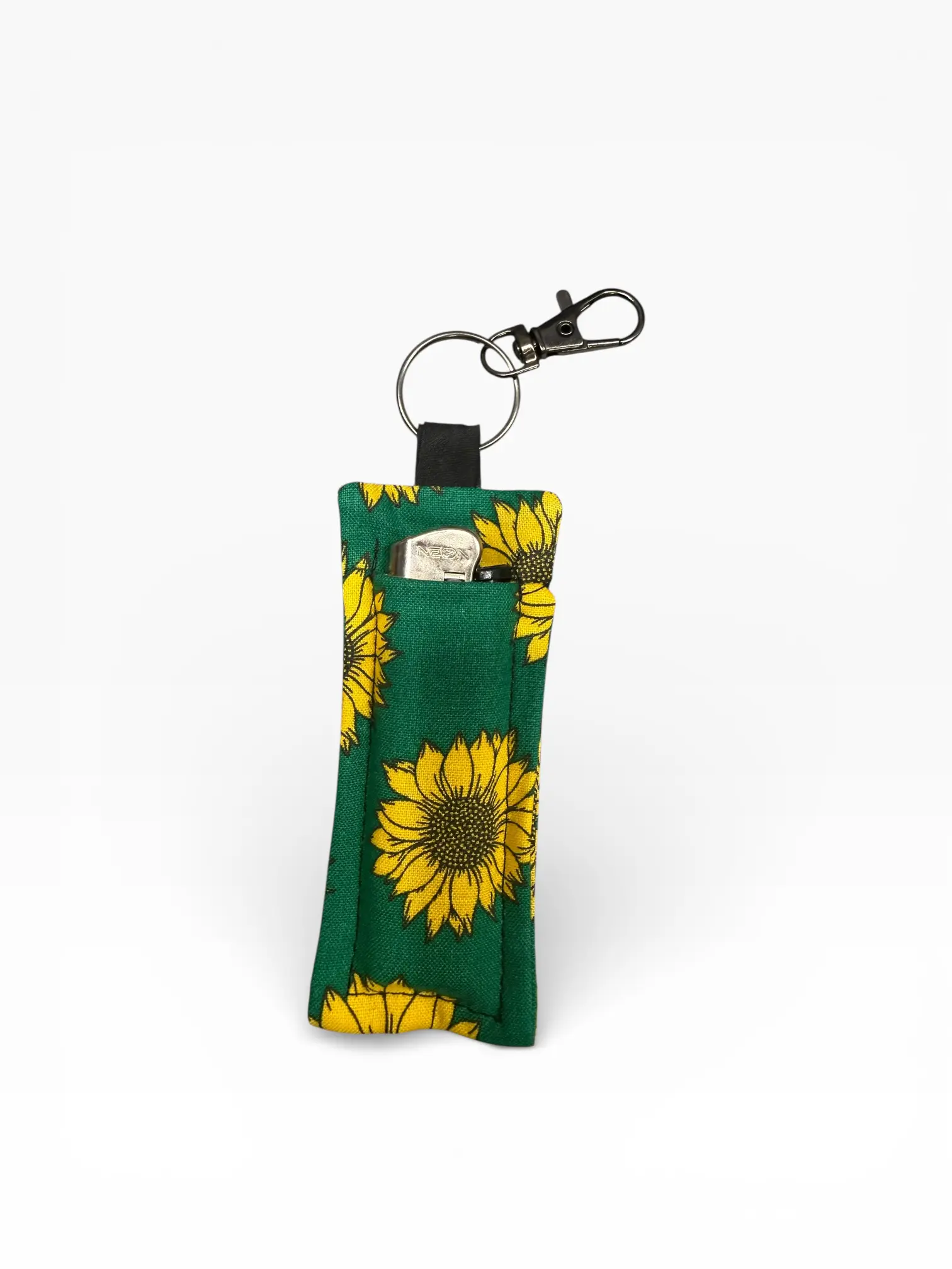 Green Sunflower Lighter Holder
