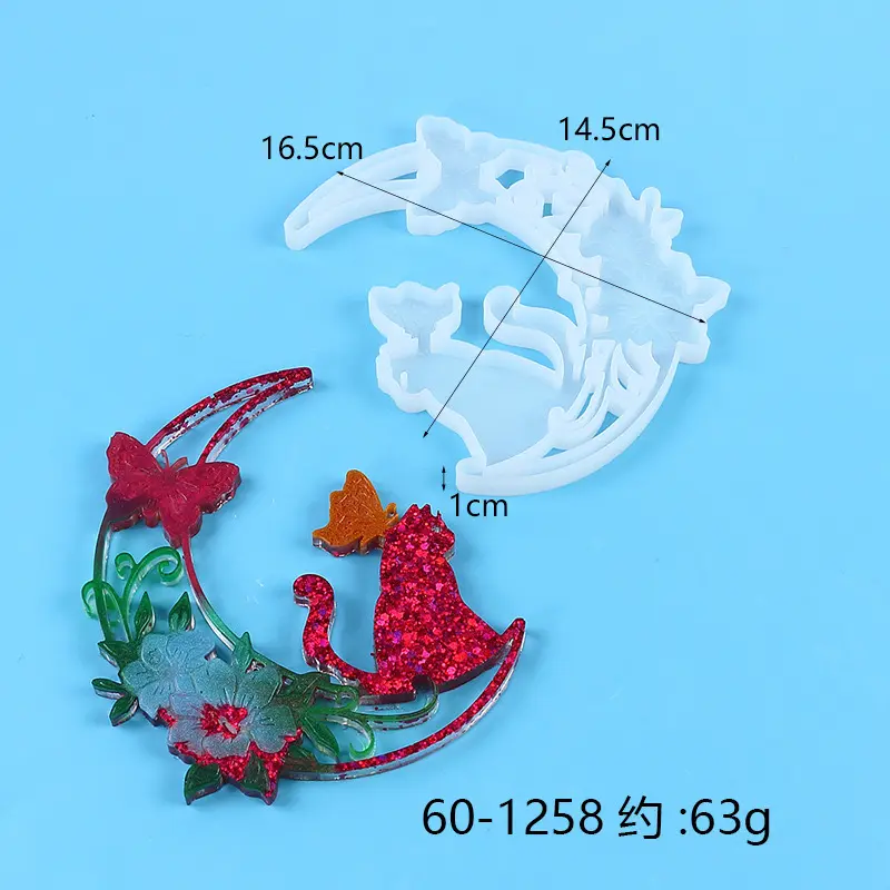 Versatile Medium Resin Mold for Customized Pendants and Charms (Complex)