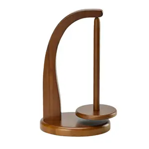 Wooden Rotatable Yarn Holder, Desktop Hand Knitting Yarn Spindle, Household Weaving Tool