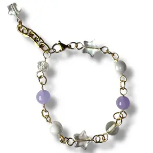 Stardust Bracelet  glass Beaded bracelet 7 to 8 inches for women