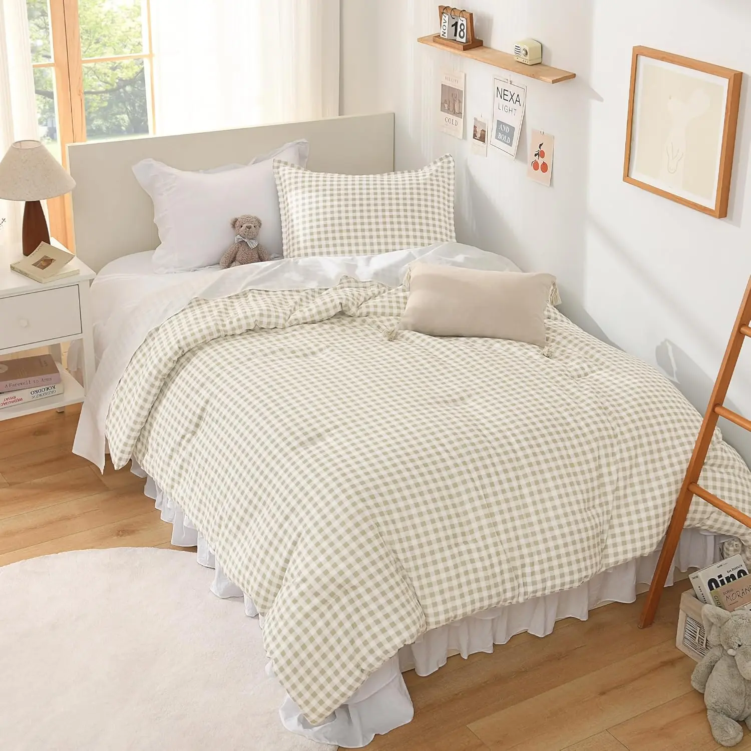 15   Gingham   Cream