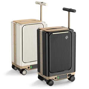 【Smart Rideable Suitcase】Electric Riding Luggage with 250W Motor & Removable 95.7Wh Battery (Pressure-Resistant & Explosion-Proof) |   38L Storage, 13.2LBS Ultra-Lightweight, 2.5-8MPH Adjustable Speed, TSA-Approved Electric Suitcase for Travel