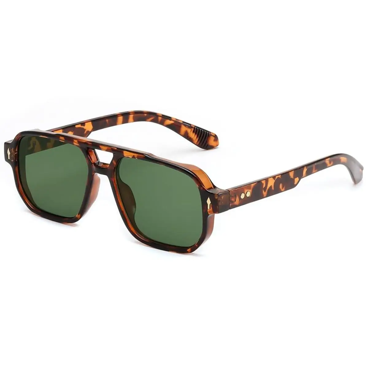FEISEDY Retro Square Sunglasses Women Men, 70s Vintage Rectangle UV400 Sunglasses B9120