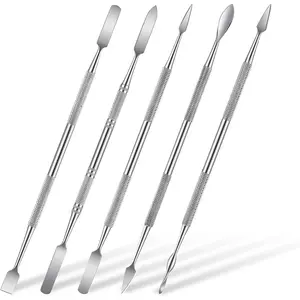 5 count Stainless Steel Wax Carving Tools , Double-Headed Clay Tools, Professional Clay Sculpting Tool for Ceramics, Modeling, and Art Crafting