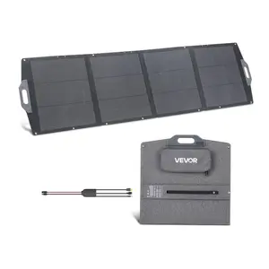 【Summervibes】VEVOR 200W Foldable Solar Panel, 24% High-Efficiency Portable Monocrystalline Solar Panel Charger with MC4 Output, USB-A, Type-C & DC Ports, IP67 Waterproof for Power Stations, Camping, Hiking Trips