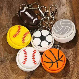 3D Printed Fidger Clickers Sports Keychain/Bag Clip - Perfect Stocking Stuffer for Sports Enthusiasts