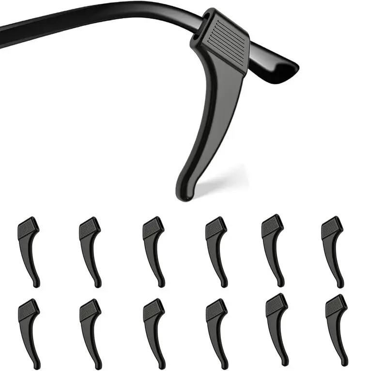 2026 Fashion 5Pairs Anti-Slip Eyeglass Ear Grips Hook Comfortable Silicone Elastic Eyeglasses Temple Tips Sleeve Retainer-For Eyewear Sunglasses Spectacles Glasses,Sports Eyeglasses 5Pairs