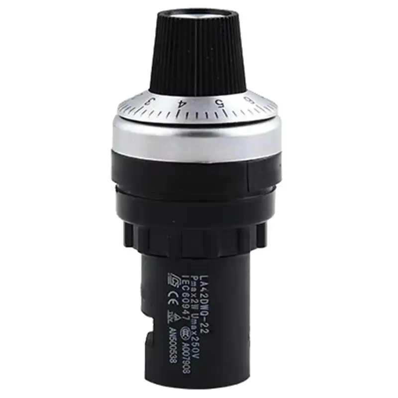Automotive & Motorcycle Exterior Accessory Decoration Industrial Variable Frequency Potentiometer (2PC) - LA42DWQ, 10k, Plastic+Metal, Easy Integration, Precise Speed Regulation in Frequency Converters, Wide Resistance Range, Durable, Reliable
