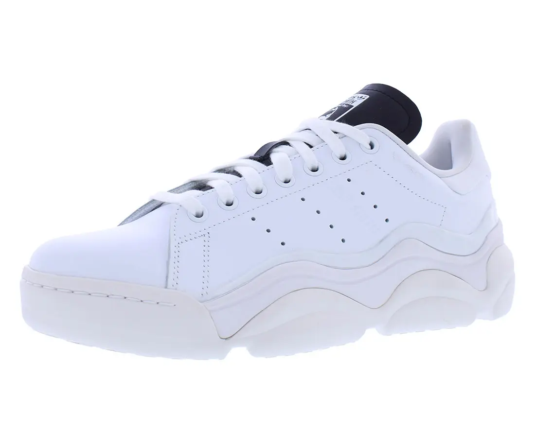 Adidas Women's Stan Smith Millencon Leather Low-Top Sneaker, Casual Walking Shoes with a Chunky Wavy Platform Sole, Sports Shoes