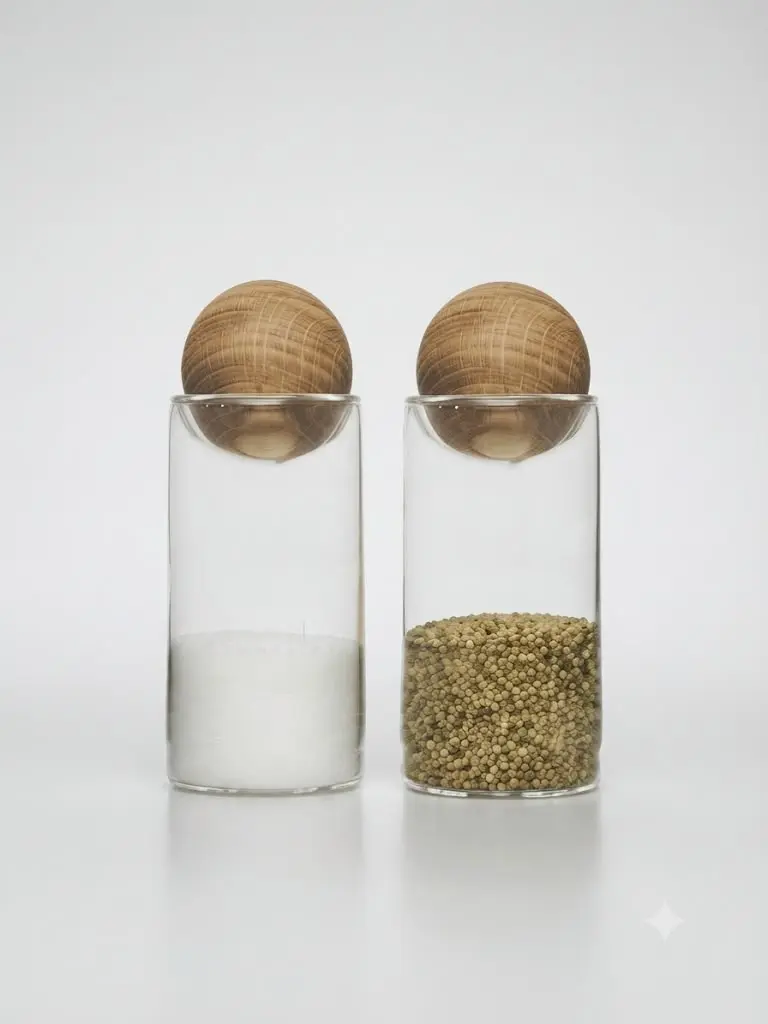 Sagaform-salt and pepper shaker. 2pcs (clear)