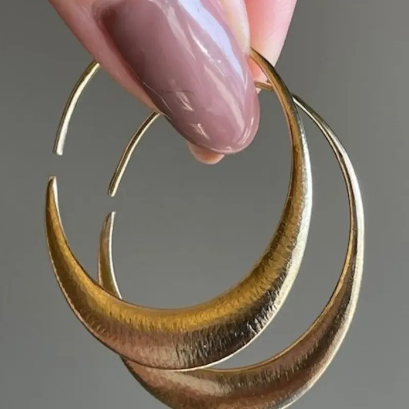 Vintage Copper Simple Round Hoop Earrings for Women, Bohemian Style Fashion Jewelry, Multifunctional Earings for All Seasons, Boho Style Jewelry, Earring Hoops