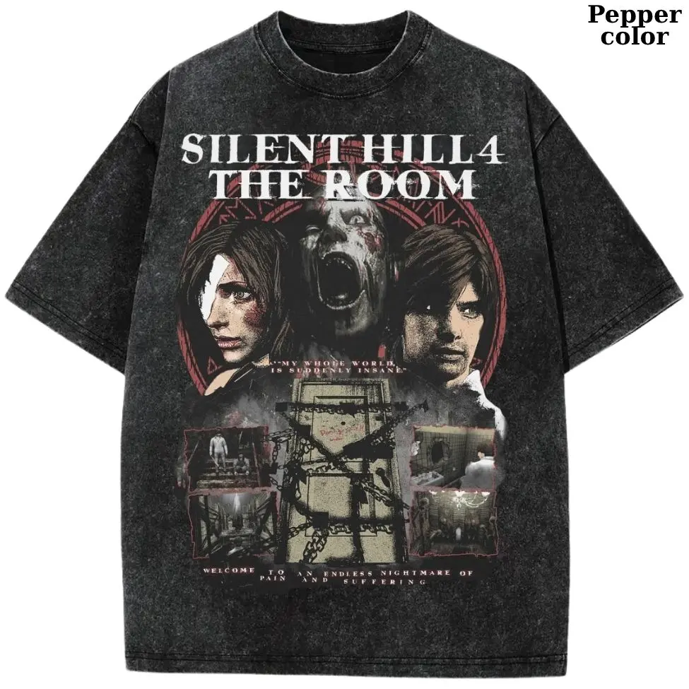 Vintage Silent Hill 4 The Room Graphic Tee, Horror Game Vintage Shirt, silent hill shirt, Mens Womenswear Top, Spooky Streetwear Vibes