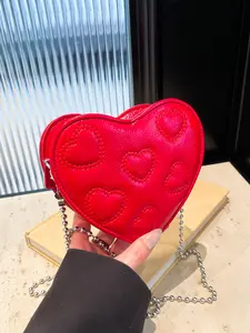Sweet Cute Heart Design Bag, Single Shoulder Crossbody, Perfect for Valentine's Day Gift for Girlfriend, Stylish and Adorable