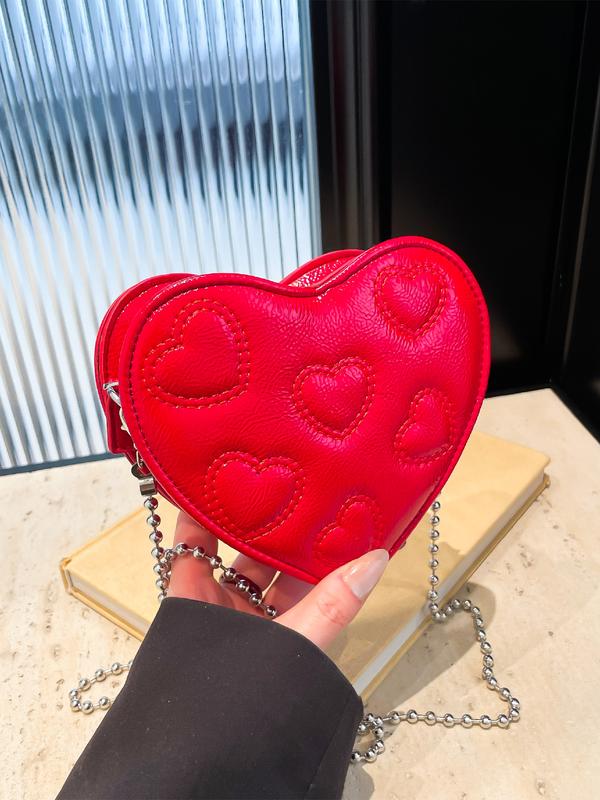 Sweet Cute Heart Design Bag, Single Shoulder Crossbody, Perfect for Valentine's Day Gift for Girlfriend, Stylish and Adorable Sweet Cute Heart Design Bag, Single Shoulder Crossbody, Perfect for Valentine's Day Gift for Girlfriend, Stylish and Adorable