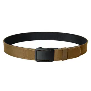 Belt 1.5" Stretch Ratchet Nylon Belt Reinforced Buckle Sport Belts CCW Belts, men's and women's tactical belt, outdoor hunting tactical belt, tactical automatic buckle men's belt
