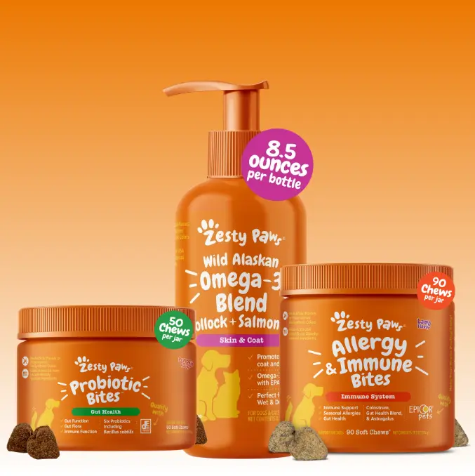TikTok Exclusive Bundle Ultimate Allergy & Gut Health - Allergy + Immune, Salmon Oil and Probiotic Bites TikTok Exclusive Bundle Ultimate Allergy & Gut Health - Allergy + Immune, Salmon Oil and Probiotic Bites
