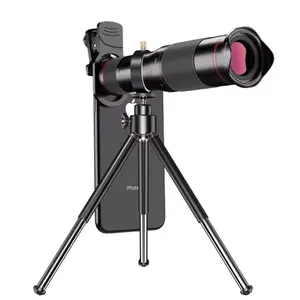 High-Quality Metal Telephoto Monocular 48X Mobile Phone Camera Lens Kit with Tripod for Enhanced Photography Experience and 4K HD Imaging Smartphone Cellphone