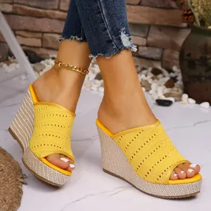 Summer Slide-On Wedges