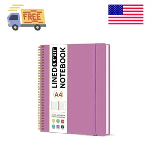 Spiral Lined Notebook, 8.5"x11" Notebooks for Work, Large A4 Journal