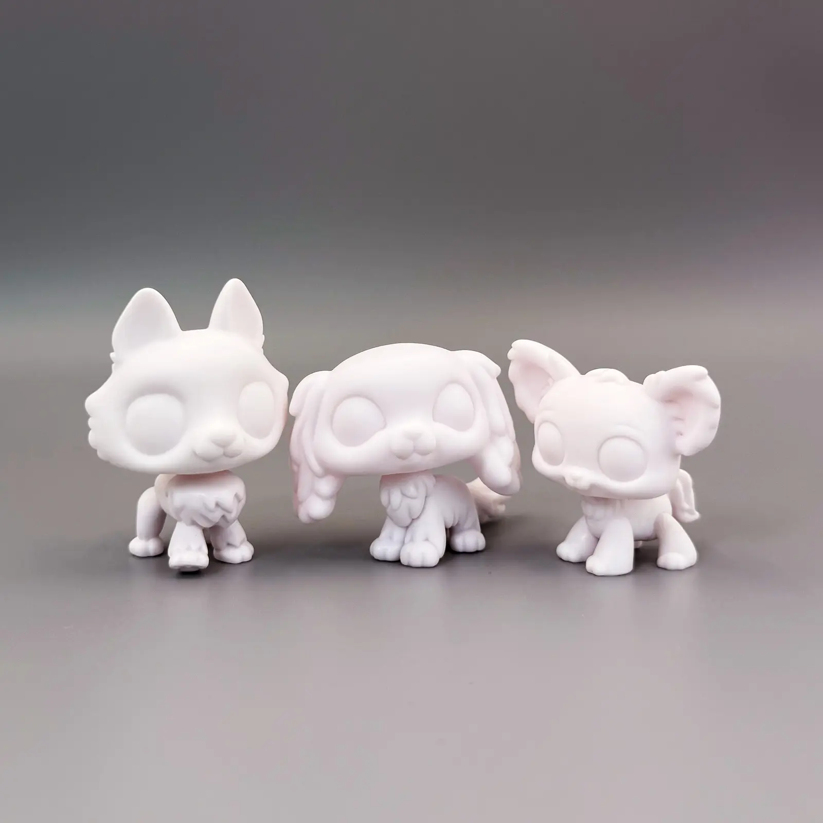 3 Pcs BPA-Free Unpainted Minifigure Animals Set - Cute Animal Toys for 3-12 Years Old Kids, Unisex Art Supply, Best Gift for Birthdays to Enhance Relationships