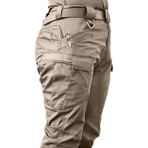 Men'S Black Cargo Pants with Multiple Pockets - Durable, Non-Stretch Fabric, Ideal for Hiking, Camping, and Casual Wear, All-Season Comfort, Outdoor Workwear|Casual Fit Pants|Sturdy Construction, Plus Size