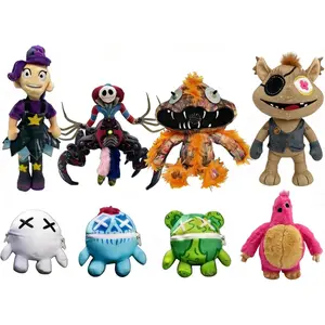 9.8 Inch Poppy Playtime Wrongside Outimals Plush Set, The Prototype Lily Lovebraids Giblet Stuffed Animals, Horror Game Soft Dolls Collectible Gift for Fans
