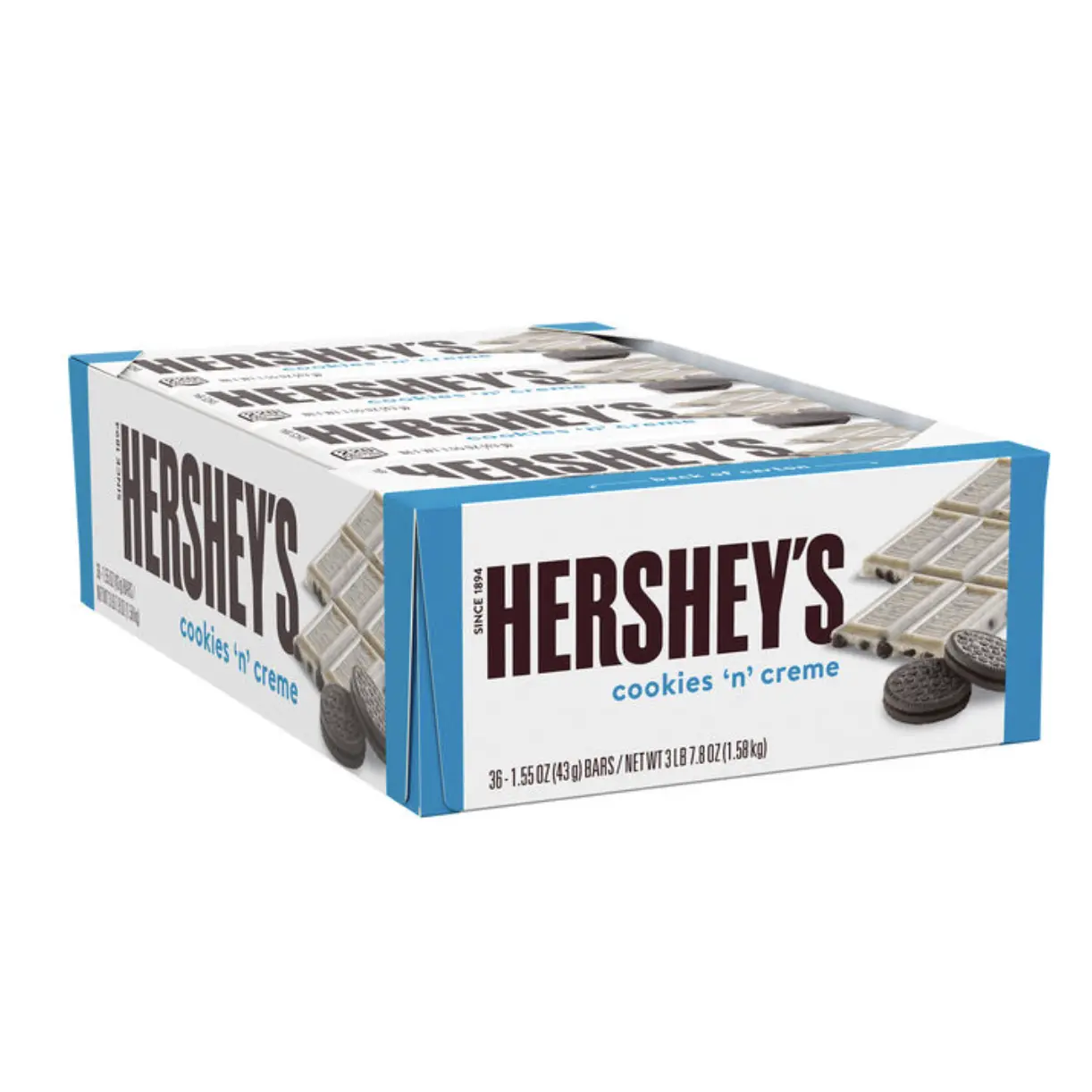 CASE OF Hershey's Cookies 'n' Creme Bars 36 Count CASE OF Hershey's Cookies 'n' Creme Bars 36 Count
