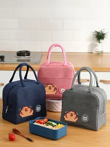 Cute Capybara Lunch Bag, Cute Capybara Design, Aluminum Foil Liner, Aluminum Lining, Large Capacity, Durable Handbag, Durable Lunch Bags, Travel Camping Essential, School Lunch Bag, Gift