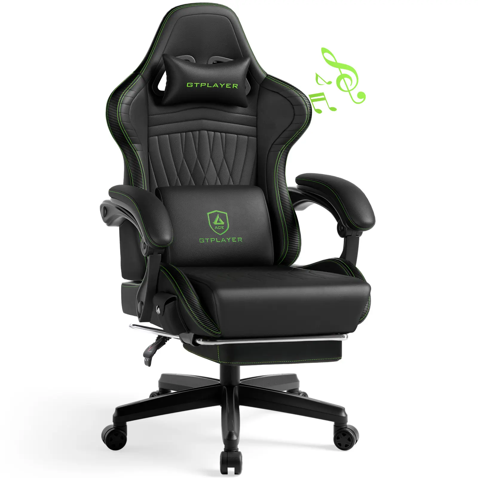 Linkage Armrest Musical Chair-GREEN