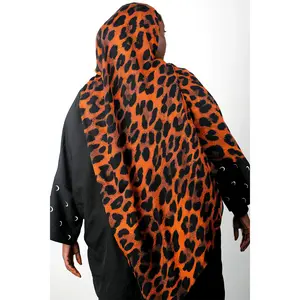 Safari Leopard Print Modal Hijab
