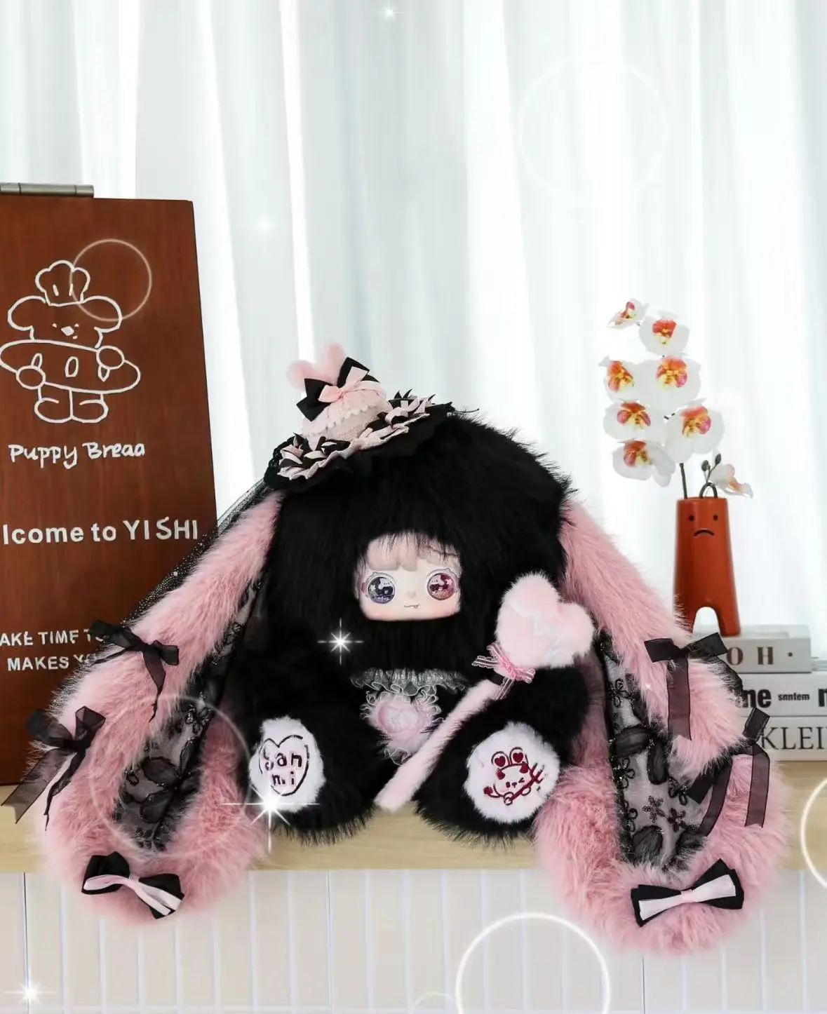 Sanmi Rabbit Sweet Rabbit Contract 800% Plush Doll Blind Box, Soft Adorable Stuffed Toy, Dainty Stuffed Animals