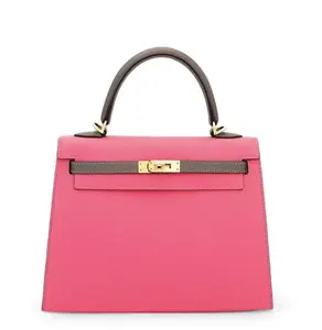 Pre-owned HERMÈS leather Top Handle Bags Kelly 28 Sellier 4000023028773