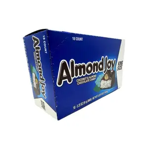 Almond Joy King Size Chocolate Snack Bar - 3.22 oz, Pack of 18
