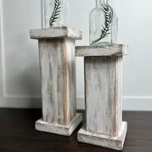 Rustic Candle Holders set X 2