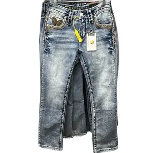 El Centenario Pantalon porte bota El Centenario - Blue Denim Style with Unique Design Elements Menswear Man