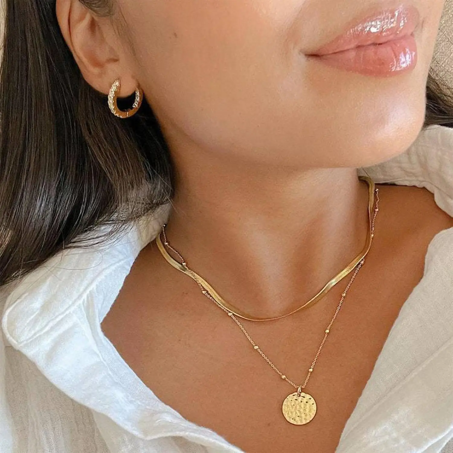 69 Pieces Gold Jewelry Set for Women Fashion Costume Jewelry Gold Plated  Necklace Bracelet Earrings Set for Women - TikTok Shop