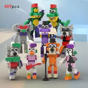 Five Nights Security Room Building Block Toy for Adult, Security Room Fredy Building Set Five Nights Game Toys Merch Suitable for Halloween Birthday Gift Building Block Sets